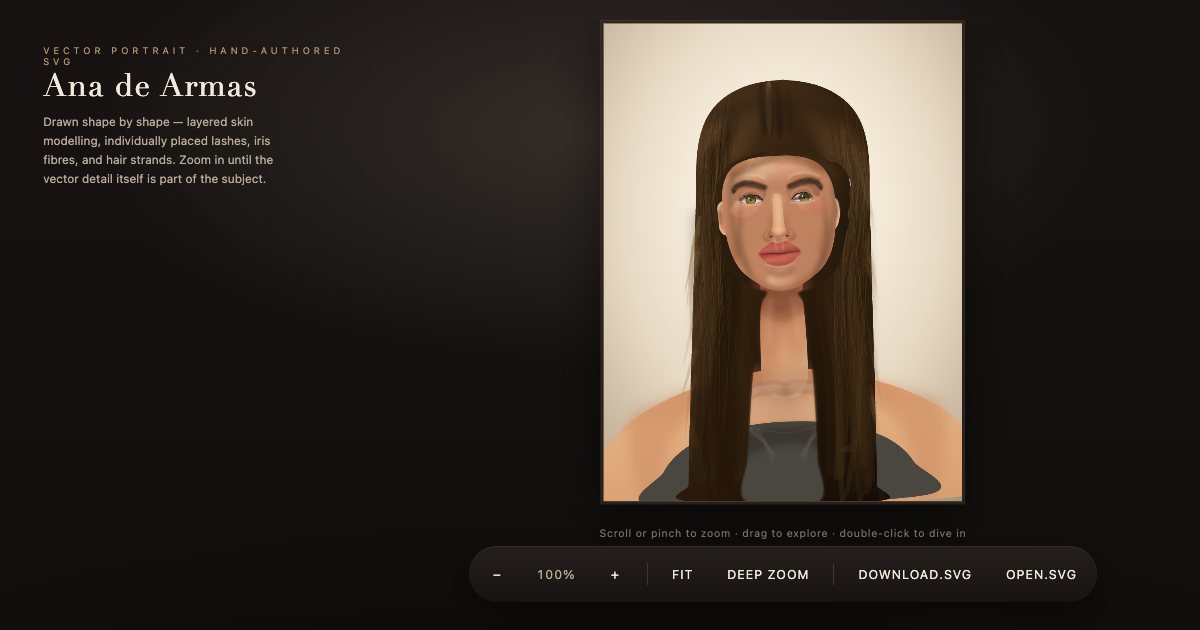 Screenshot of the Ana De Armas demo