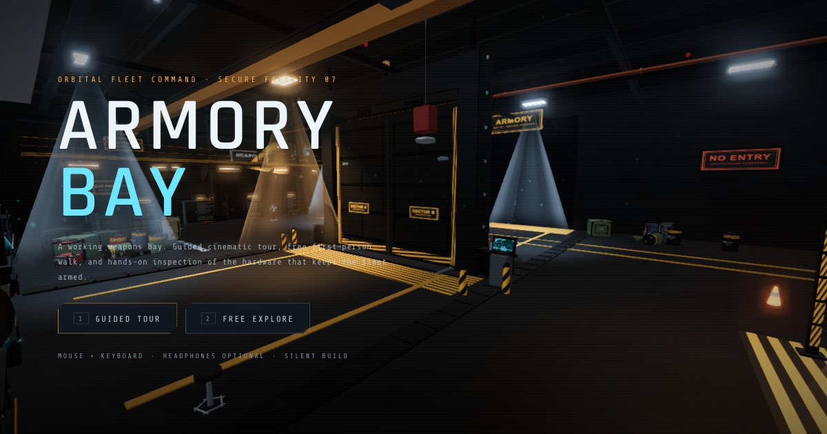 Screenshot of the Armory Bay demo