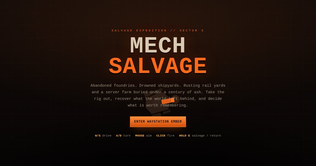 Screenshot of the Mech Salvage demo